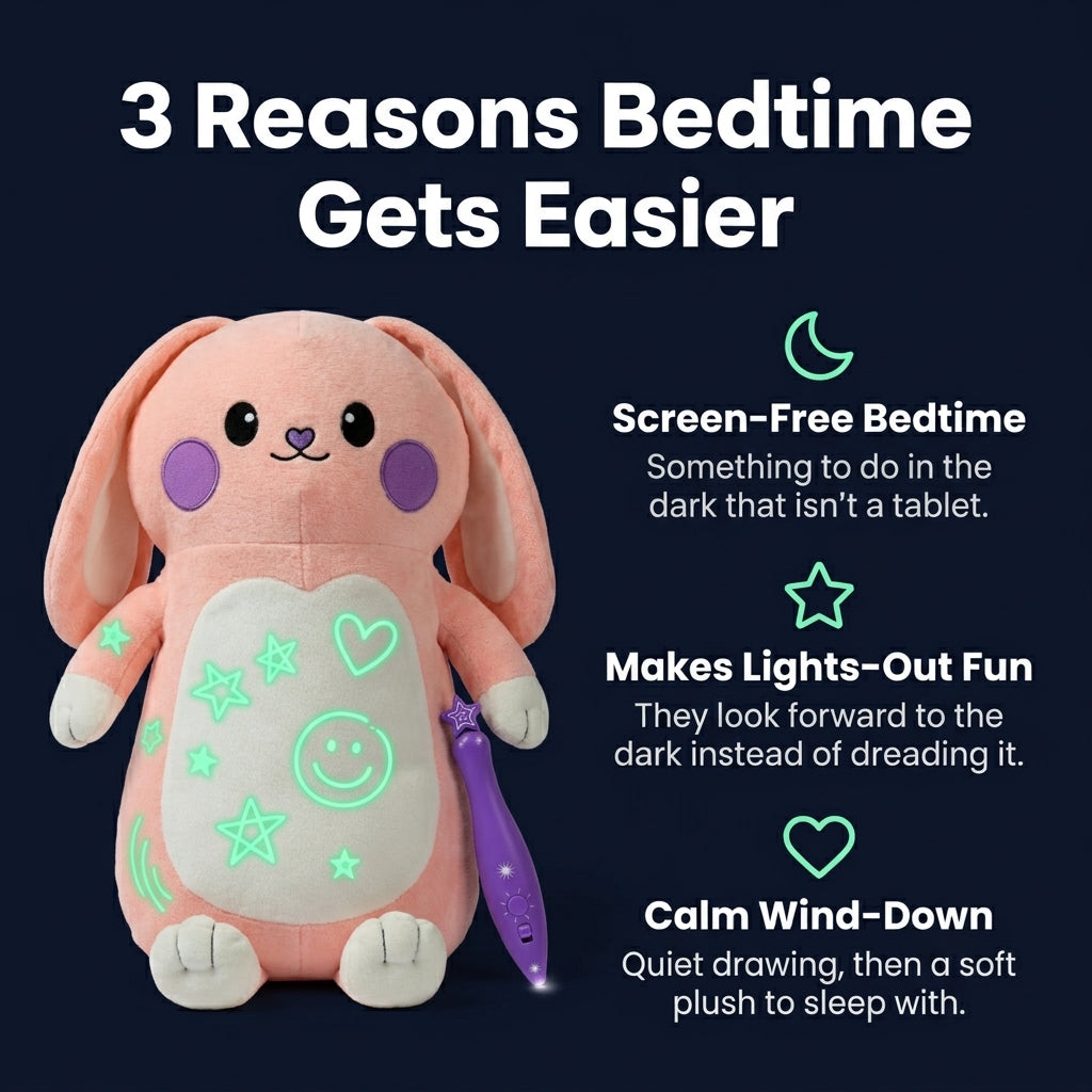 Moonscribble™ Glow-in-the-Dark Plush with Light Pen