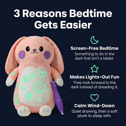 Moonscribble™ Glow-in-the-Dark Plush with Light Pen
