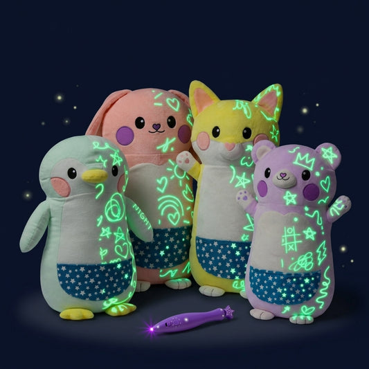 Moonscribble™ Glow-in-the-Dark Plush with Light Pen
